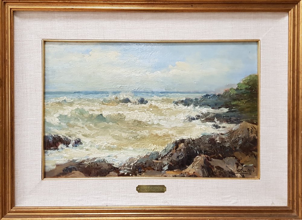 lucia crotti: Spiaggia alla Mortola, Ventimiglia